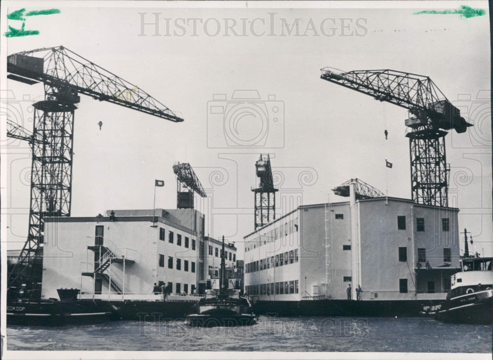 1966 Amsterdam Floating Hotel Press Photo - Historic Images