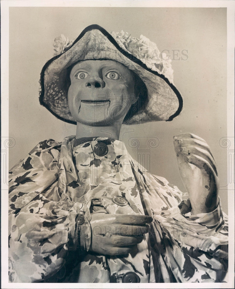 1952 Theodore Mack Wood Puppet Rachel Press Photo - Historic Images