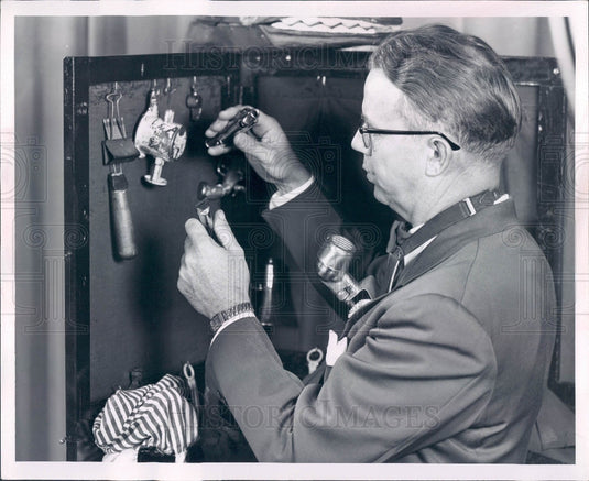 1952 Puppet Sound Effects Harold Ramm Press Photo - Historic Images