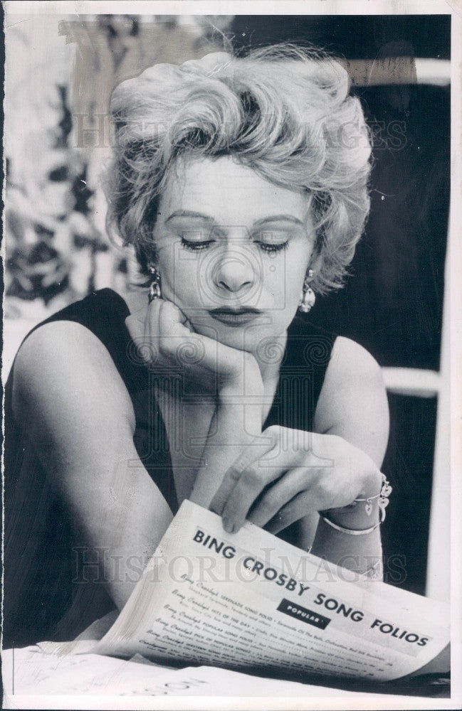 1955 Actress Tita Purdom Press Photo - Historic Images