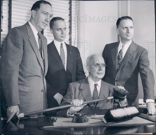 1955 Laitner Brush Co Execs Press Photo - Historic Images