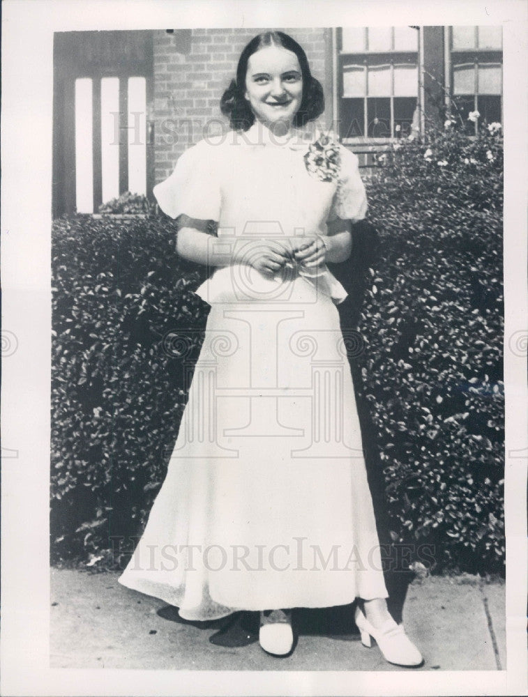 1939 Valtraut Kuhn Daughter Nazi Fritz Kuhn Press Photo - Historic Images