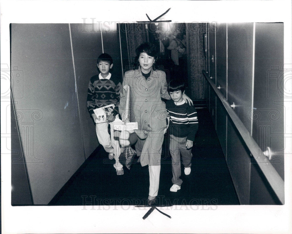 1985 Detroit Korean Heart Patients Press Photo - Historic Images