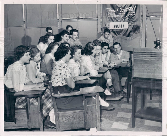 1949 Detroit Highland Park High School Press Photo - Historic Images