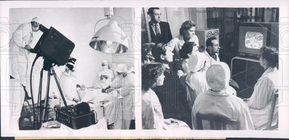 1957 Moscow Televised Surgery Press Photo - Historic Images