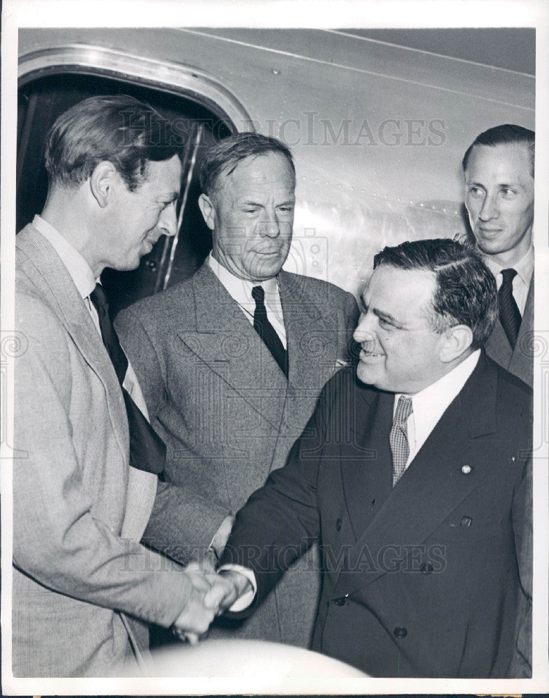 1941 New York Mayor La Guardia Duke of Kent Press Photo - Historic Images