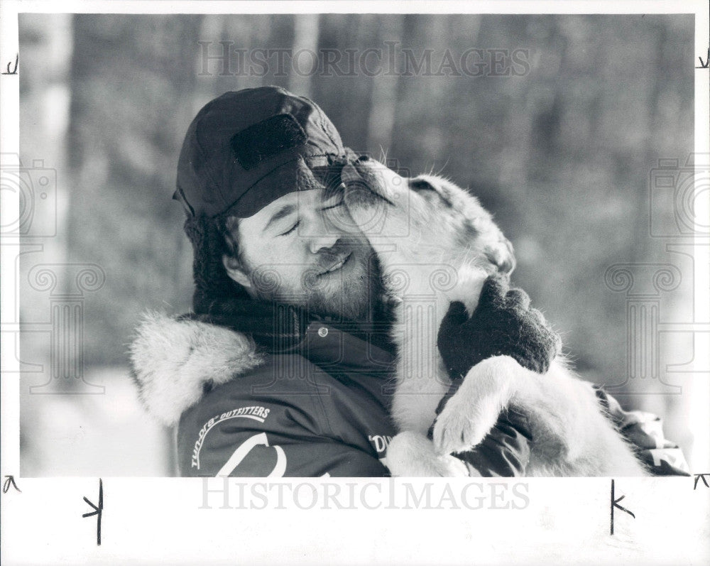 1989 Sledder Dwayne Lamberts Press Photo - Historic Images