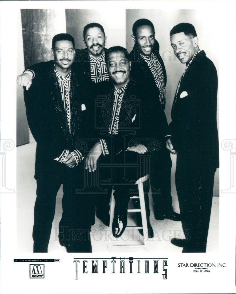Undated Music Group The Temptations Press Photo - Historic Images