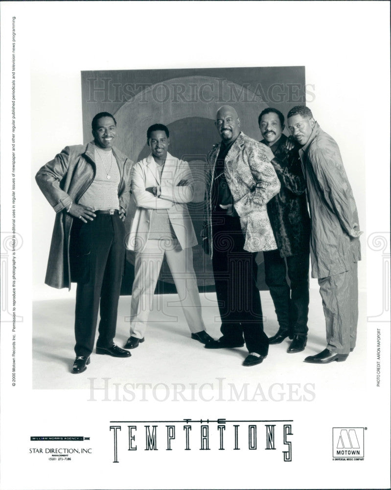 2000 Music Group The Temptations Press Photo - Historic Images