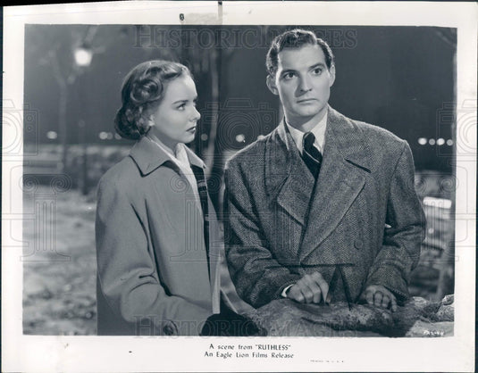 1948 Actors Diana Lynn & Zachary Scott Press Photo - Historic Images