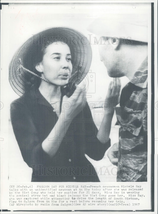 1967 French Freelance Journalist Michele Ray Photo - Historic Images