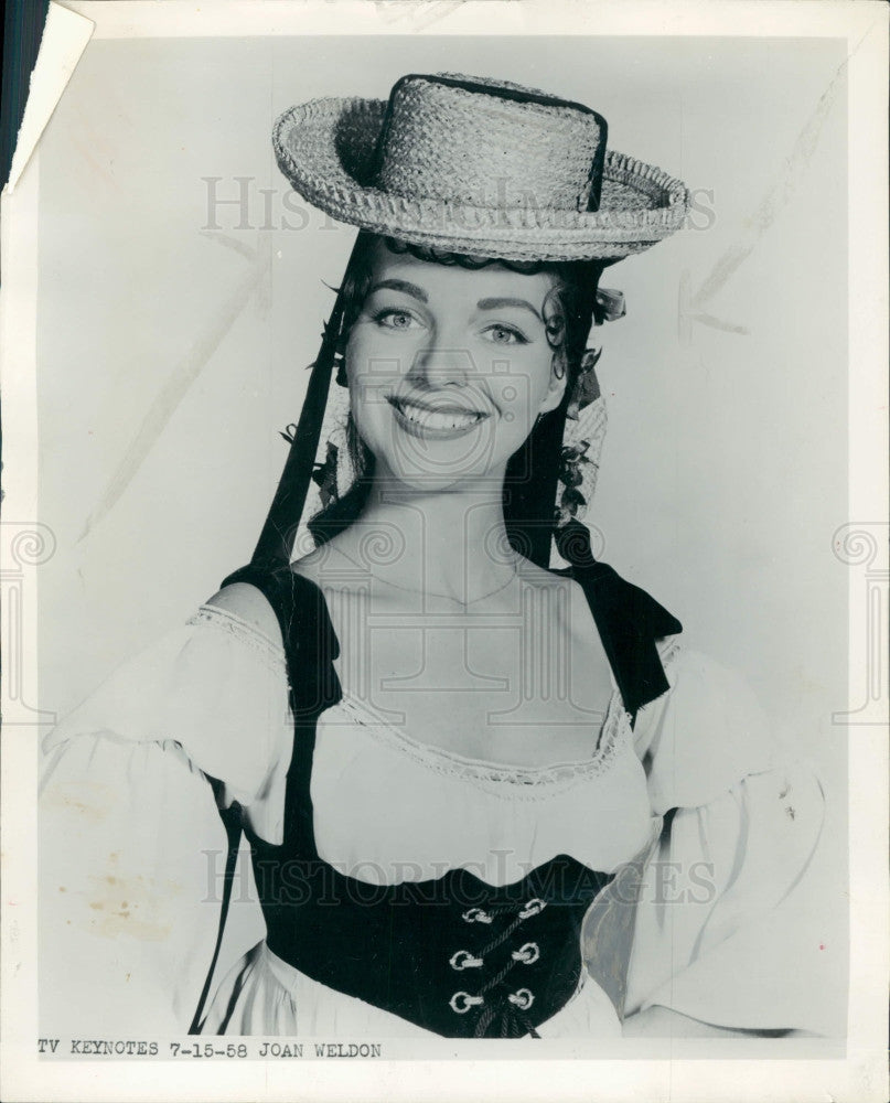 1958 Singer Actress Joan Weldon Press Photo - Historic Images