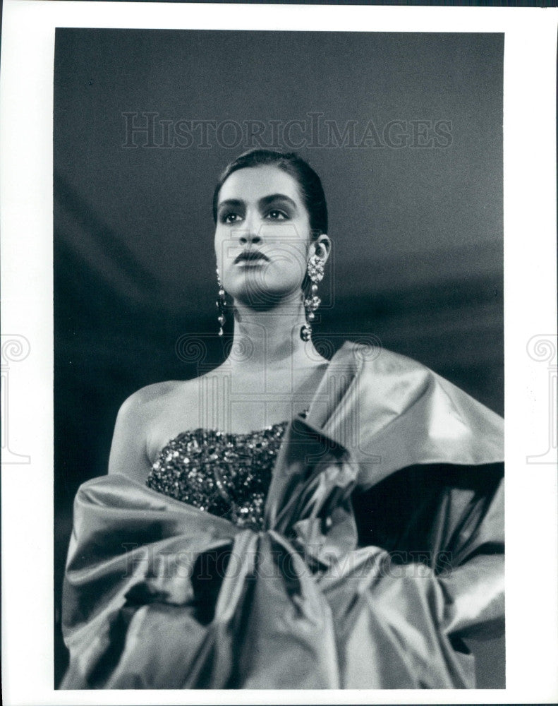 1990 Fashion Designer Carolyne Roehm Press Photo - Historic Images