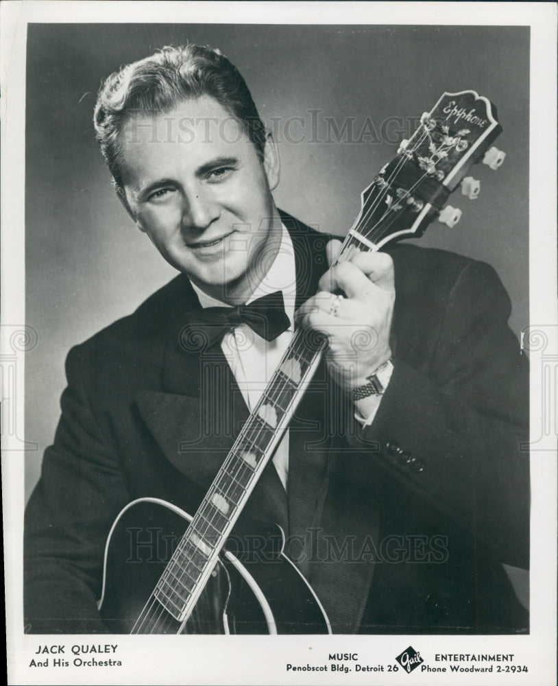 1953 Bandleader Jack Qualey Press Photo - Historic Images