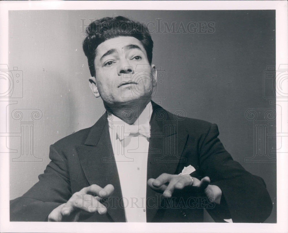 1963 Indianapolis Conductor Izler Solomon Press Photo - Historic Images