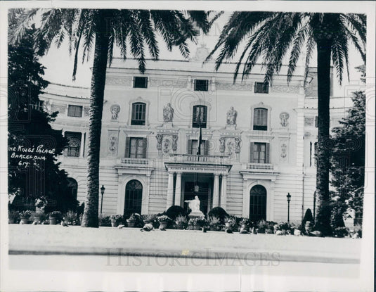 1937 Kings Palace Barcelona Spain Press Photo - Historic Images