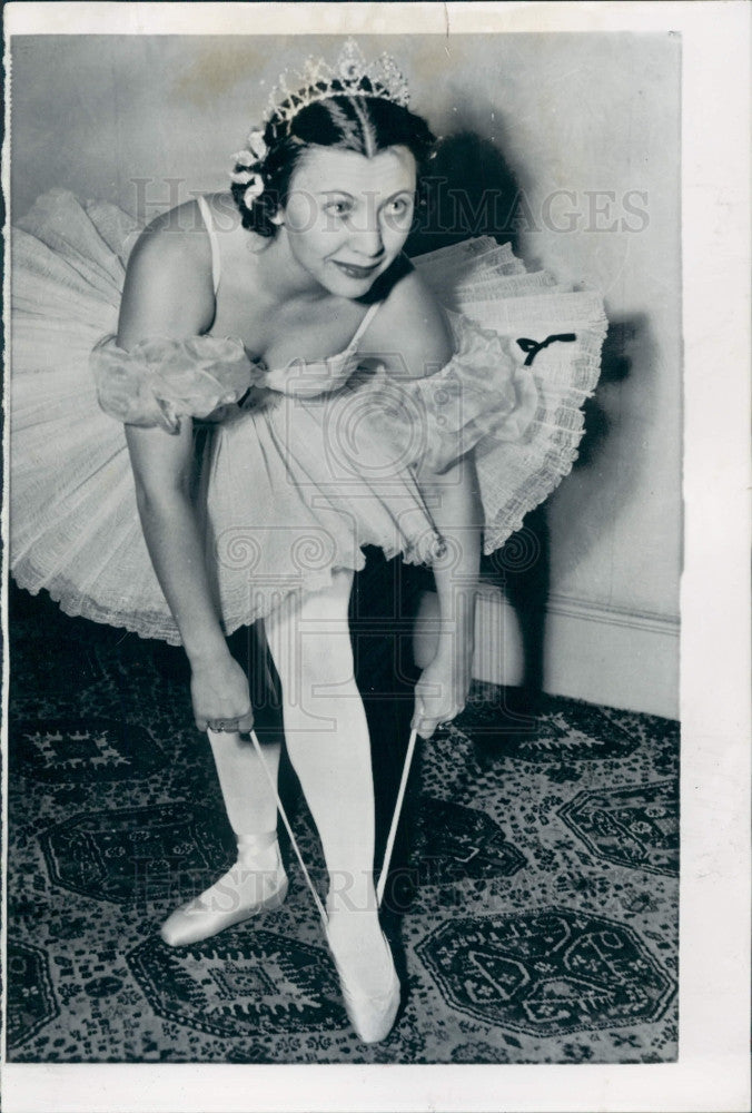 1954 Moscow Bolshoi Ballerina Struchkova Press Photo - Historic Images