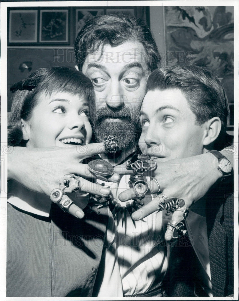 1963 Actors Jerry Strickler Alberta Grant Press Photo - Historic Images