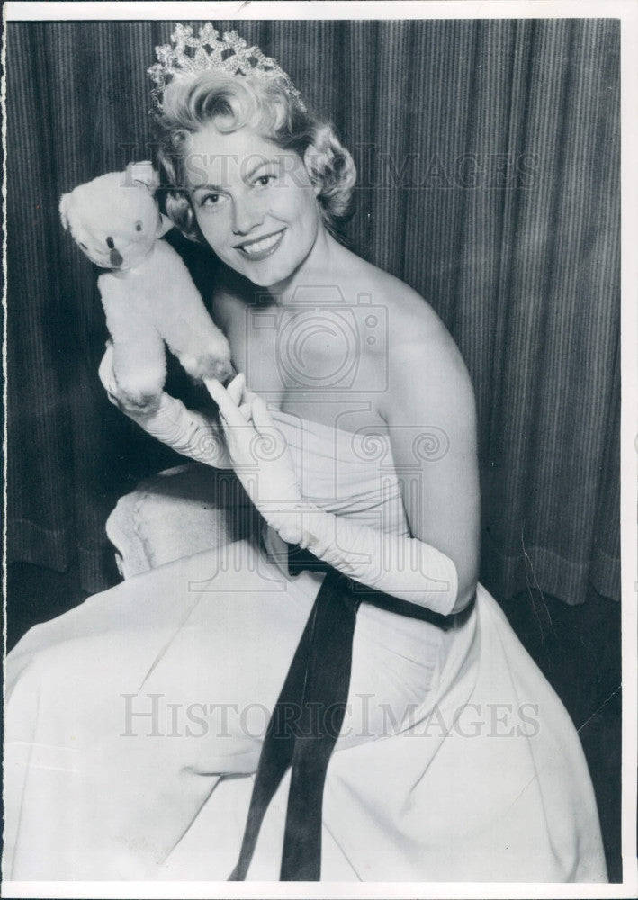 1956 Miss Wool Earline Whitt Press Photo - Historic Images