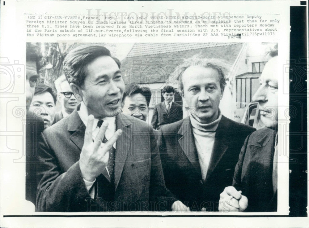 1973 N Vietnam Deputy FM Nguyen Co Thach Press Photo - Historic Images