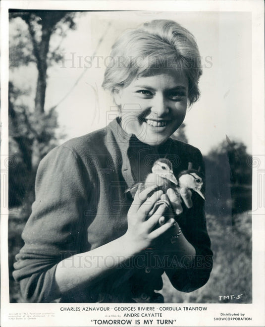 1962 Actor Cordula Trantow Press Photo - Historic Images