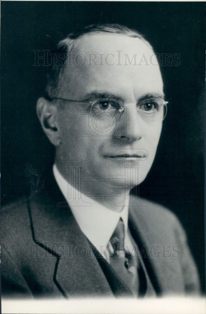 1938 Detroit Pastor Dr Herbert Rhodes Press Photo - Historic Images