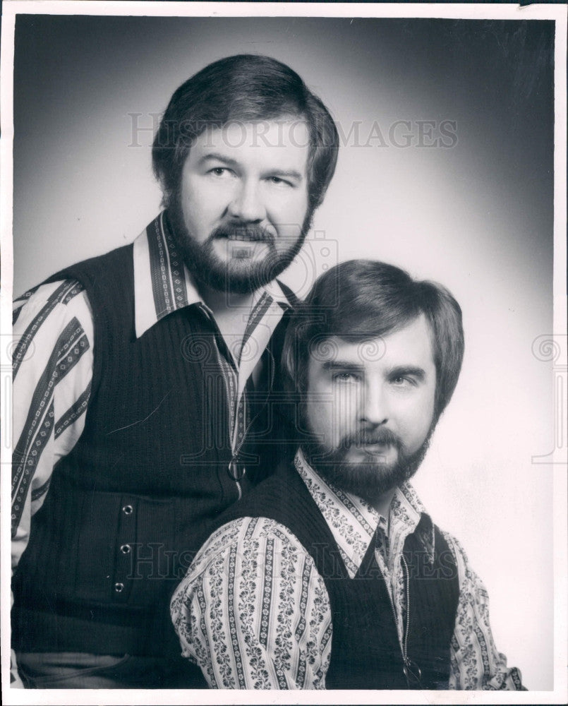 1972 Singers David Rowe Wally Kay Press Photo - Historic Images