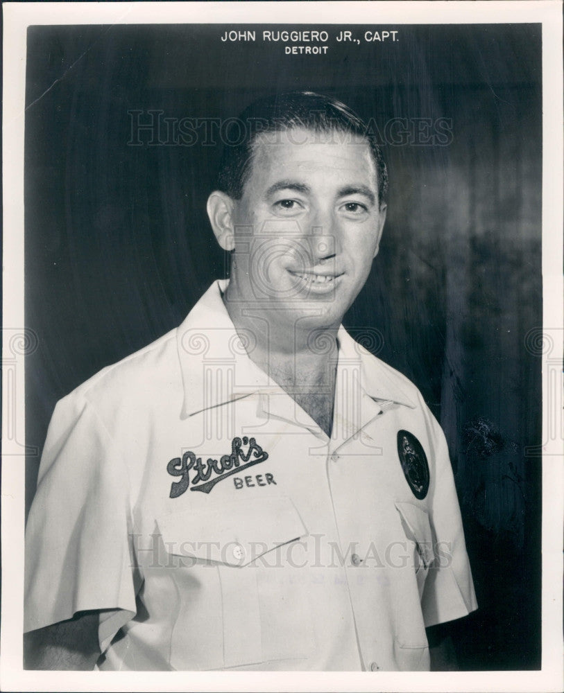 1966 Detroit Bowler John Ruggiero Press Photo - Historic Images