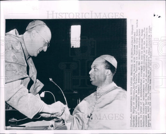 1963 Africa Lauren Cardinal Rugambwa Press Photo - Historic Images