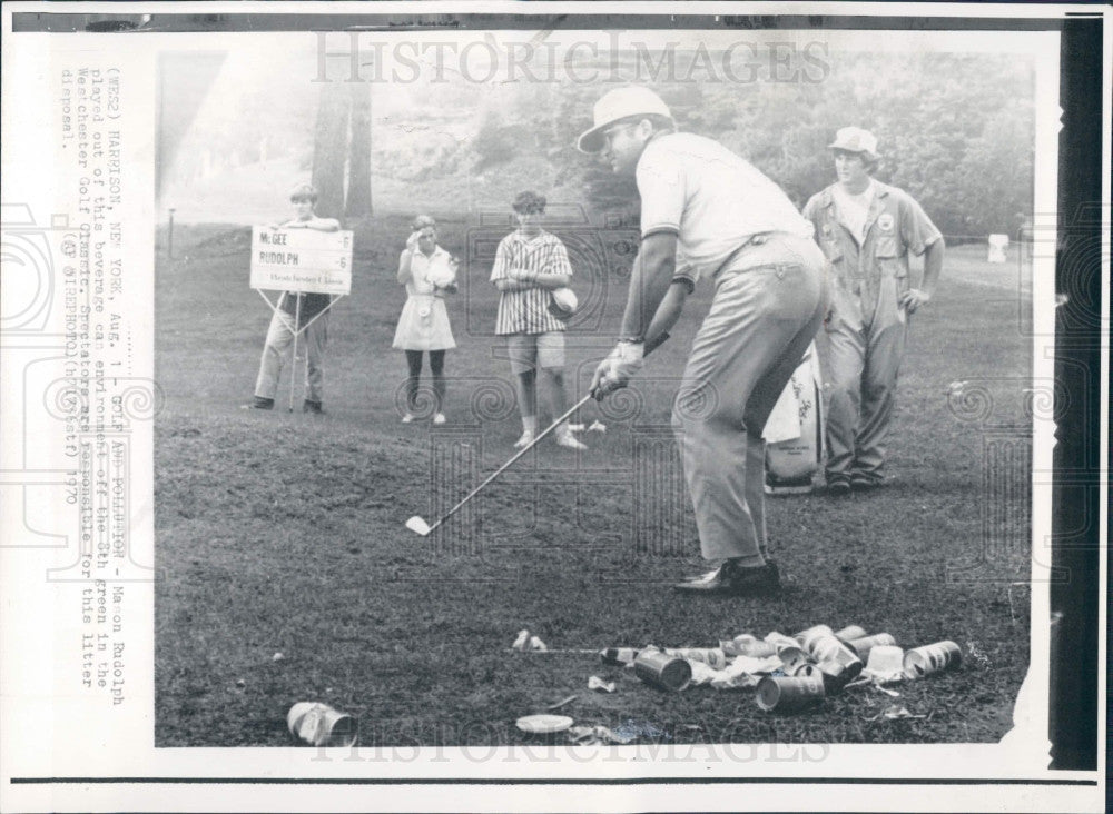 1970 PGA Golfer Mason Rudolph Press Photo - Historic Images