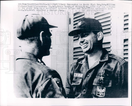 1964 Vietnam War Hero Edwin Wendt Press Photo - Historic Images