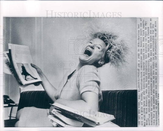 1964 Concert Comedienne Anna Russell Press Photo - Historic Images