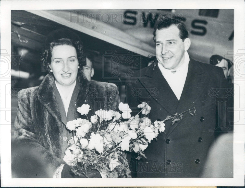 1946 Spain Pince Don Juan &amp; Wife Press Photo - Historic Images