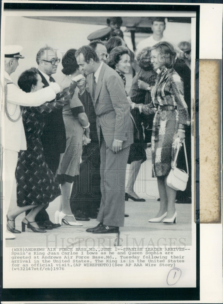 1976 Spain King Juan Carlos Press Photo - Historic Images