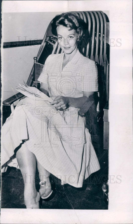 Maria Rivkin 1955 Actress Maria Riva Press Photo – Historic Images