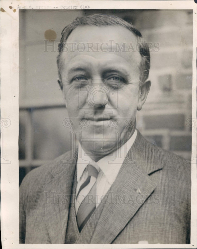 1928 Detroit Pro Golfer Fred Rigden Press Photo - Historic Images