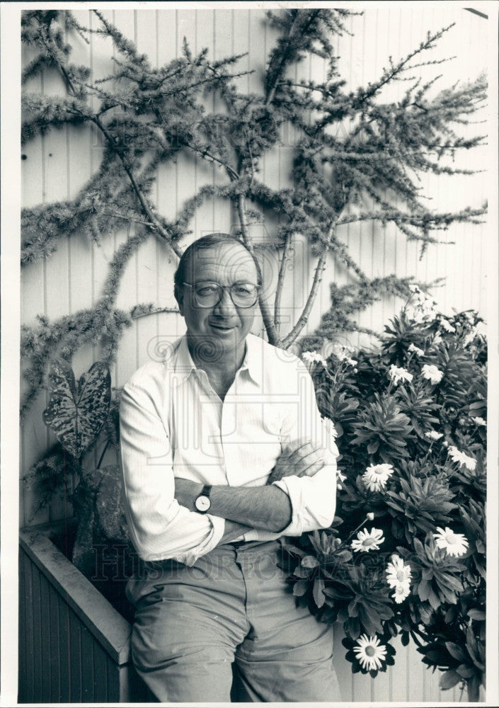 1986 Playwright Neil Simon Press Photo - Historic Images