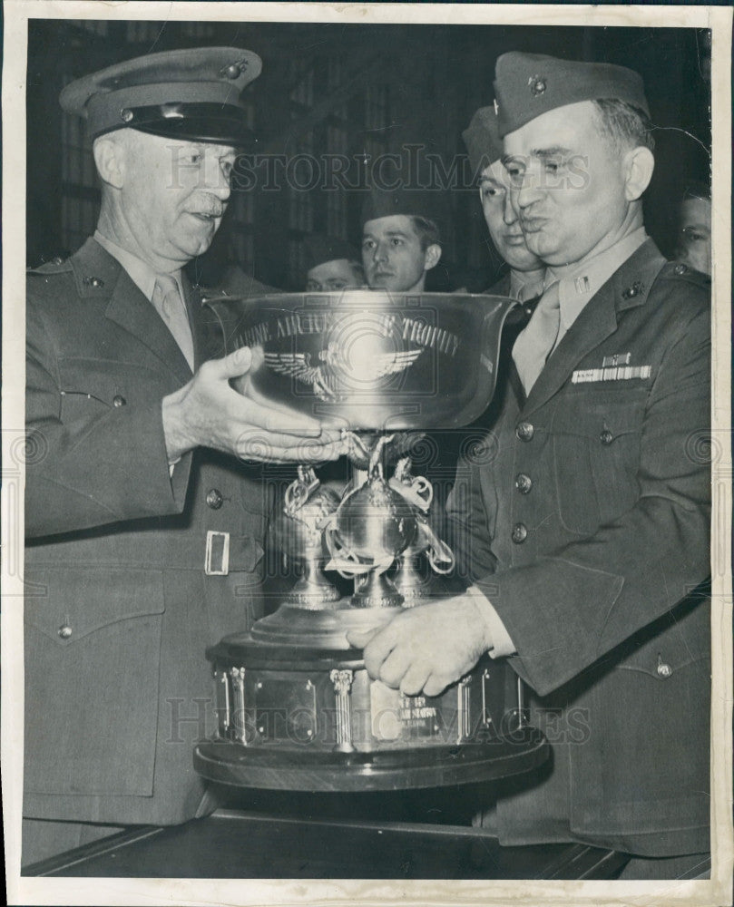 1950 US Marine Maj Gen Mervin Silverthorn Press Photo - Historic Images