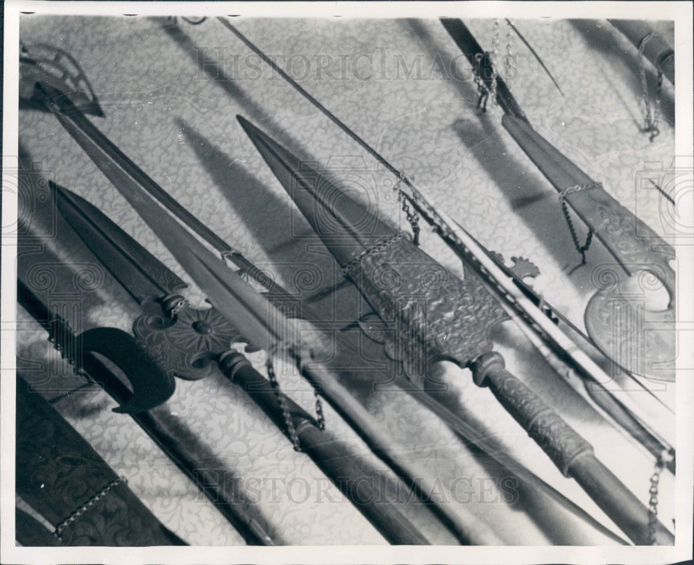 1938 English Halberds Collection Press Photo - Historic Images