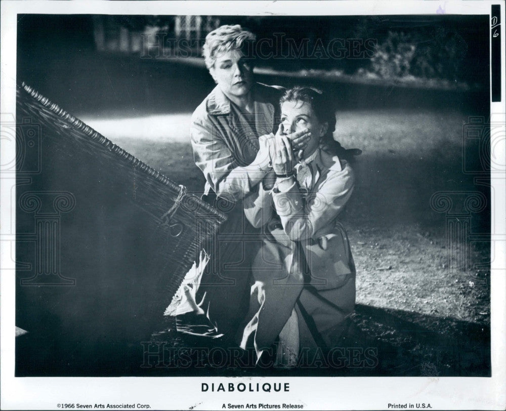 1967 Actors Simone Signoret Vera Clouzot Press Photo - Historic Images