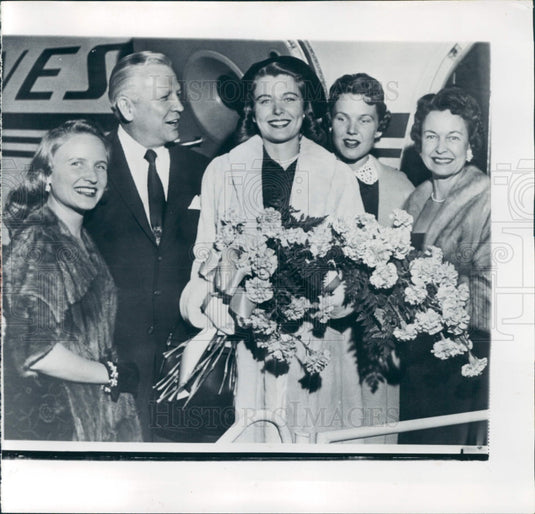 1957 Miss American Marilyn Van Derbur Press Photo - Historic Images