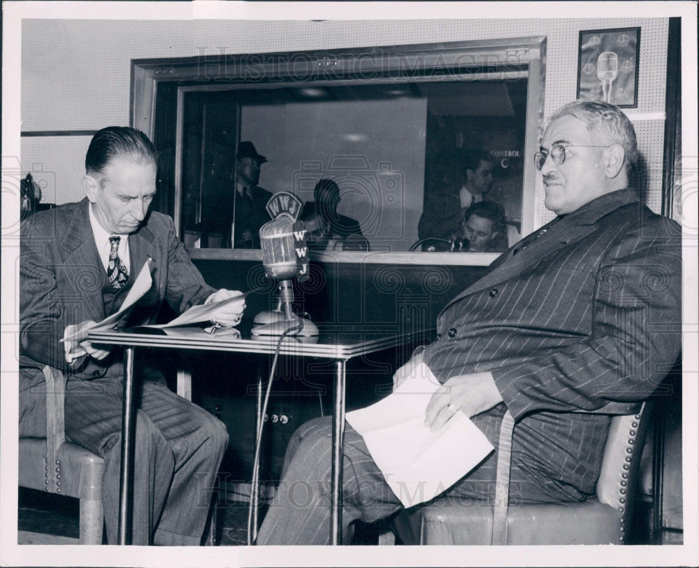 1947 Detroit Councilman Eugene Van Antwerp Press Photo - Historic Images