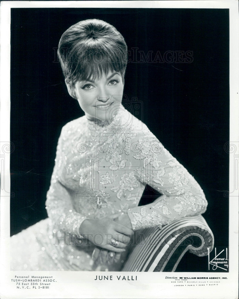 1965 Singer June Valli Press Photo - Historic Images