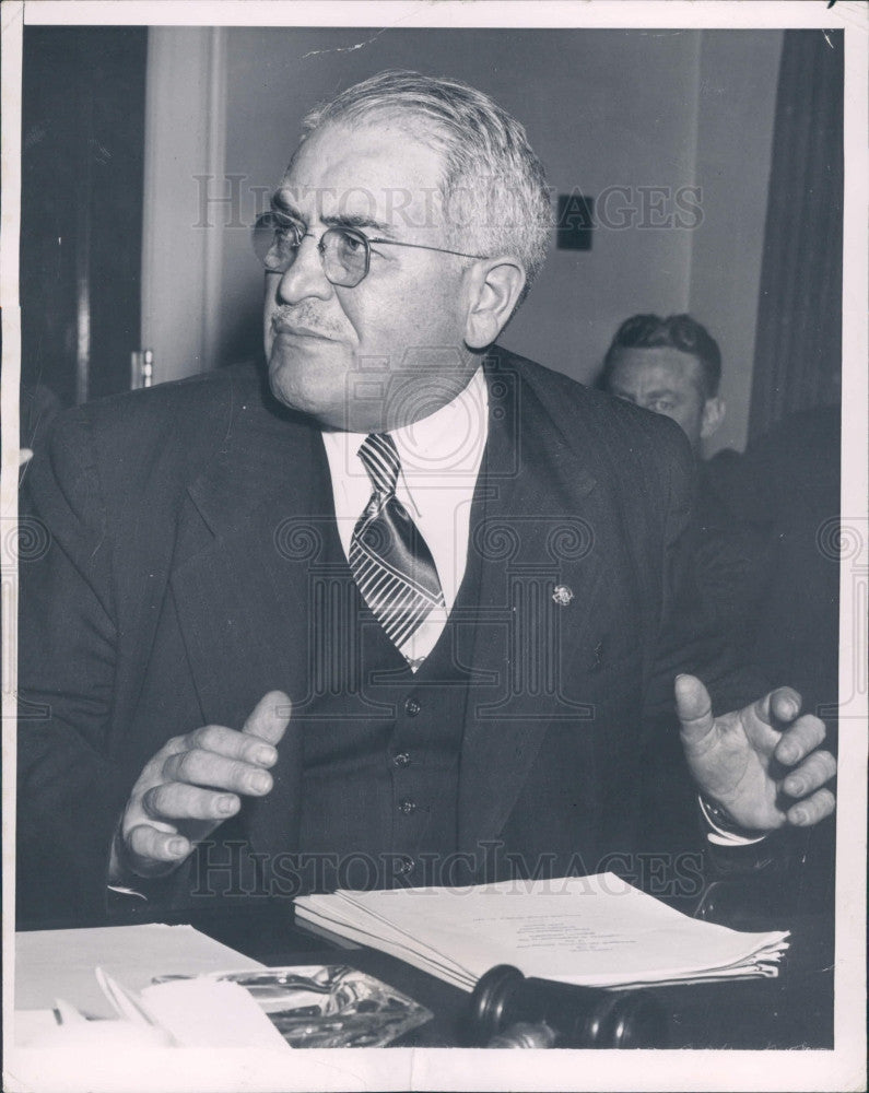 1948 Detroit Mayor Eugene Van Antwerp Press Photo - Historic Images