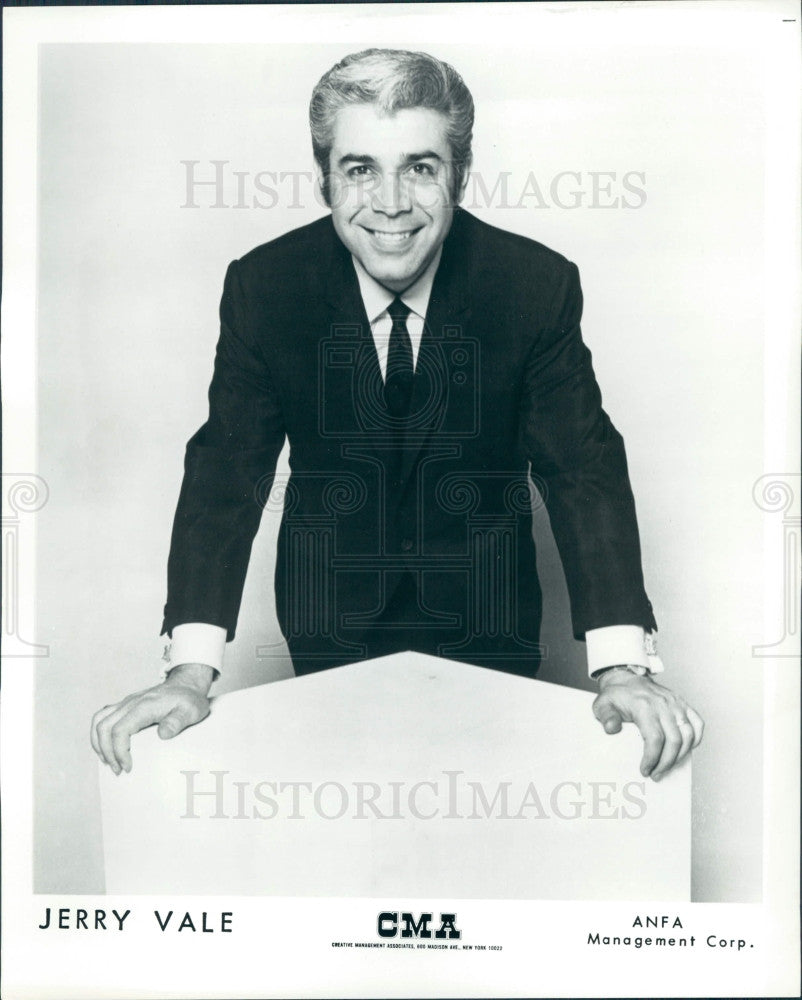 Vaile Singer Undated Singer Jerry Vale Press Photo - Historic Images