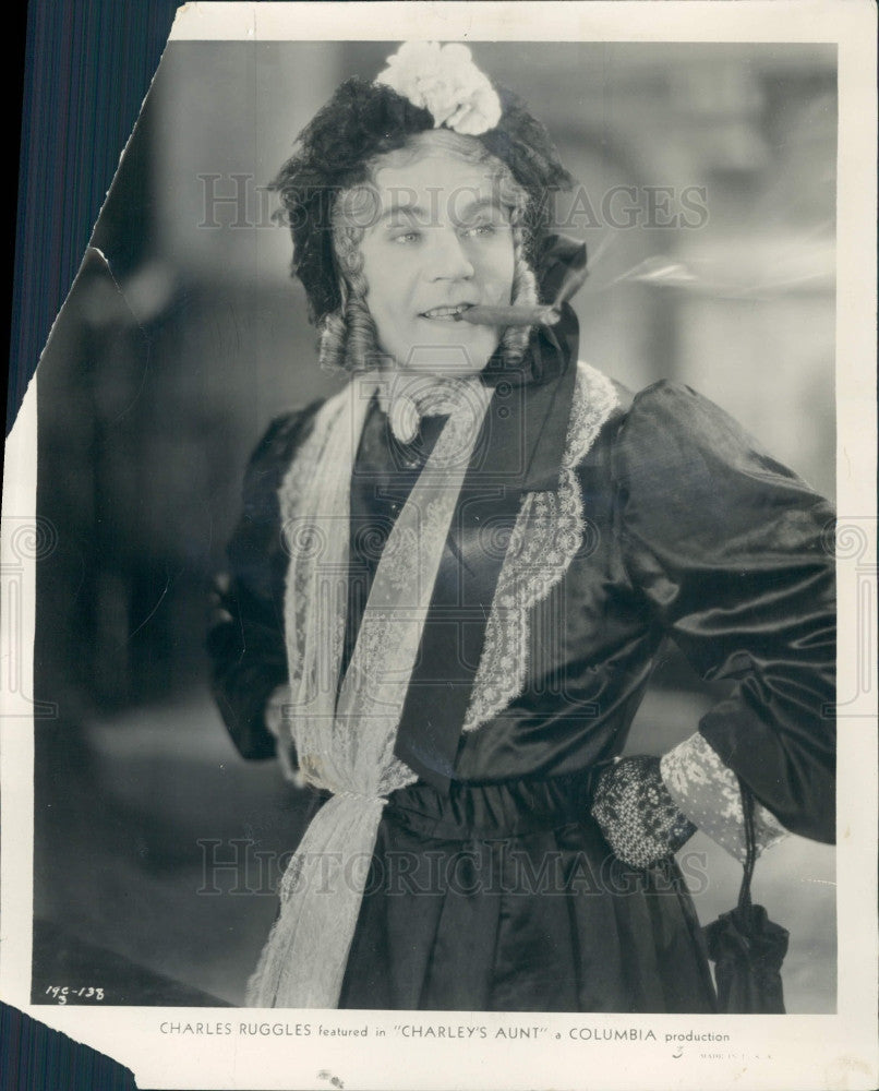1931 Actor Charlie Ruggles Press Photo - Historic Images