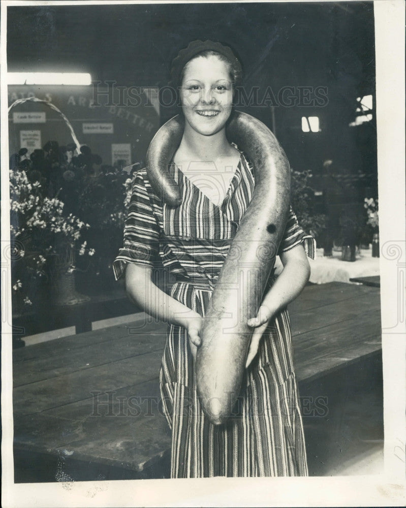 1931 Detroit State Fair Squash Press Photo - Historic Images