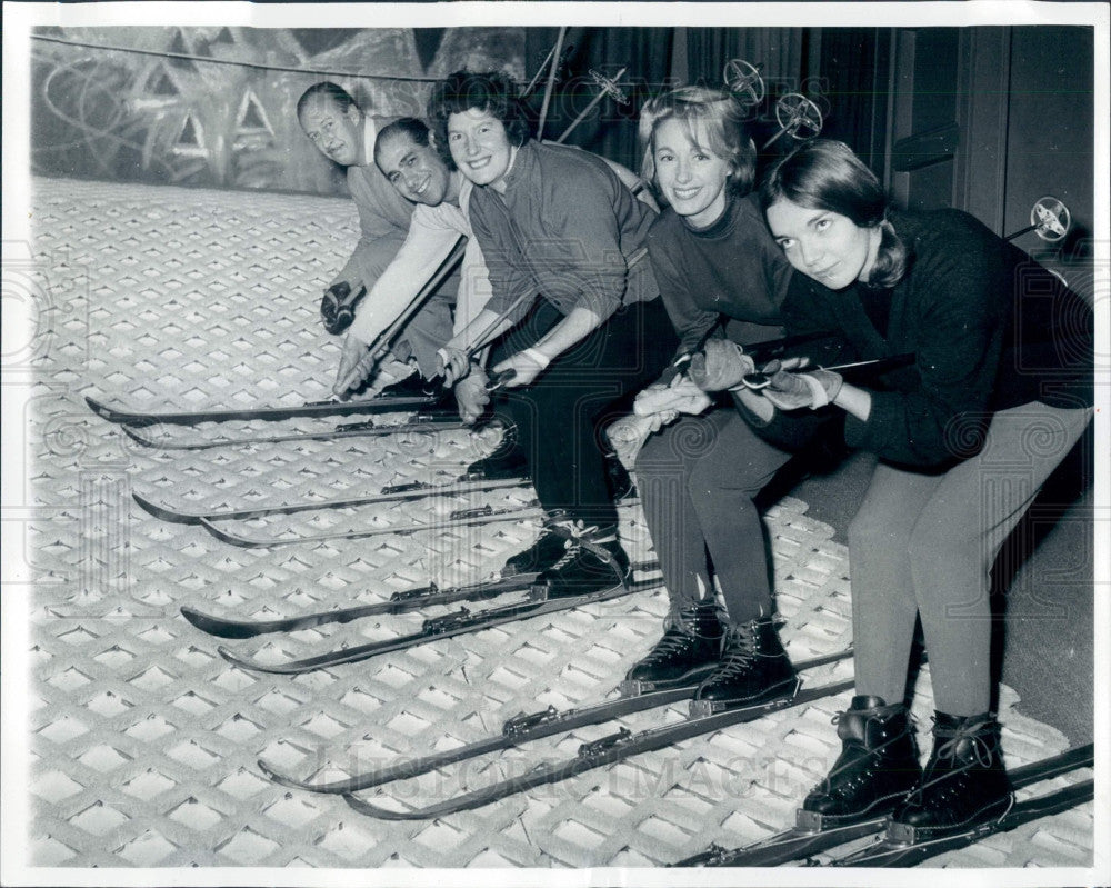 1961 Britain Interior Ski Slope Press Photo - Historic Images