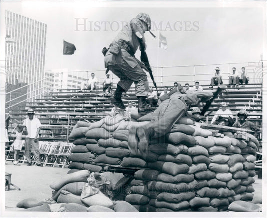 1955 Detroit Riverama Marines Press Photo - Historic Images