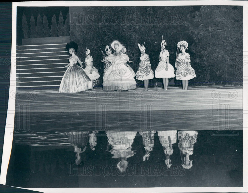 1955 Detroit Riverama Aqua Follies Press Photo - Historic Images